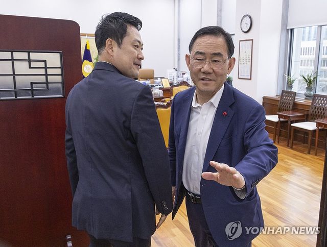 주호영 부의장 만난 장동혁 대표