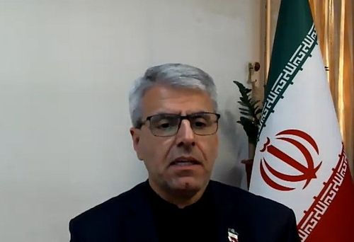 연합뉴스와 인터뷰 중인 바가이 대변인