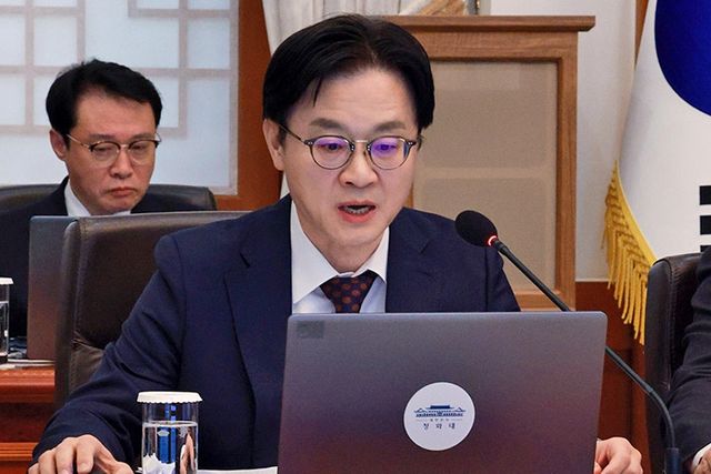 중동전쟁 관련 대응현황 보고하는 김정관 장관