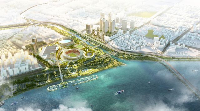 탄천·한강변 수변공간 조성 예상 조감도