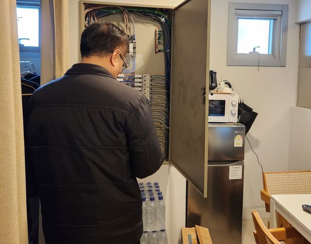 숙박시설 점검 모습