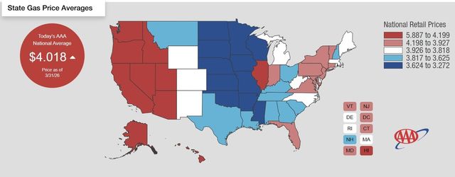 미국 휘발유 가격
