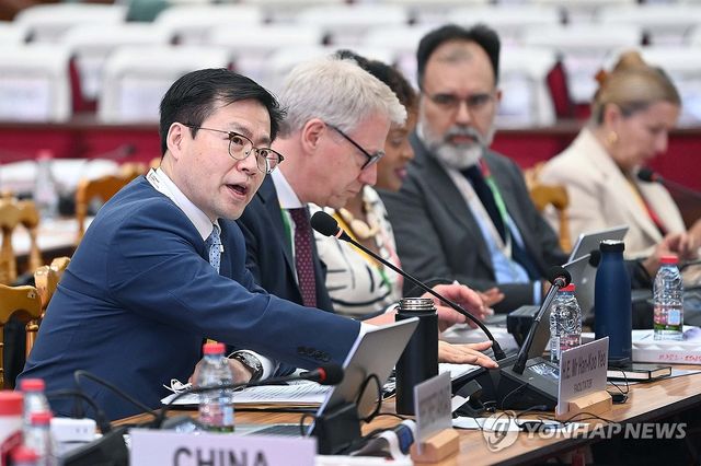 발언하는 여한구 통상본부장