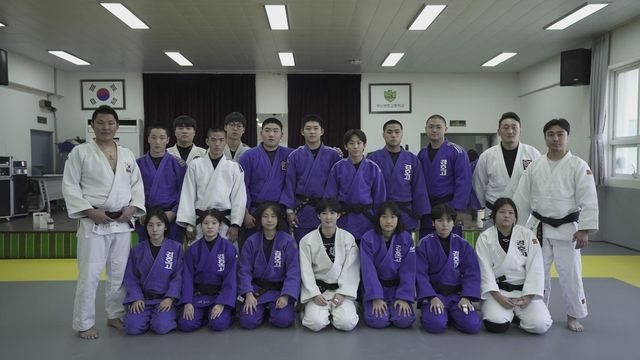 부산 경호고 유도부 선수단