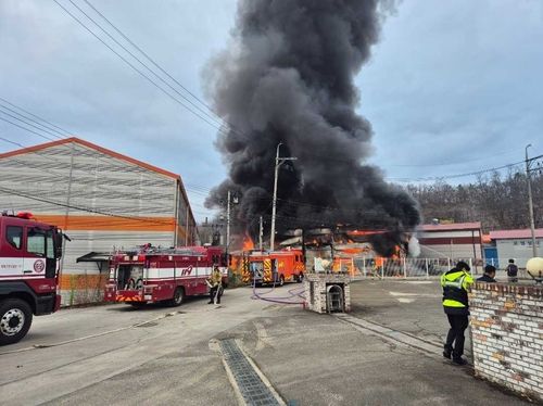 원주 폐식용유 공장 화재