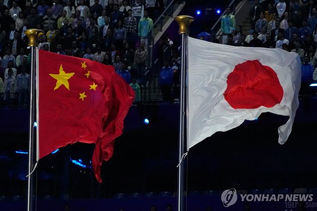 중국과 일본 국기