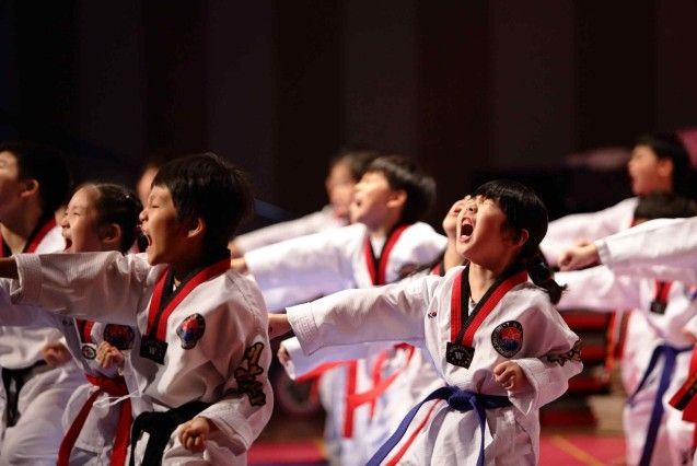 '태권도: 한국의 도장 공동체 수련문화' 수련 모습