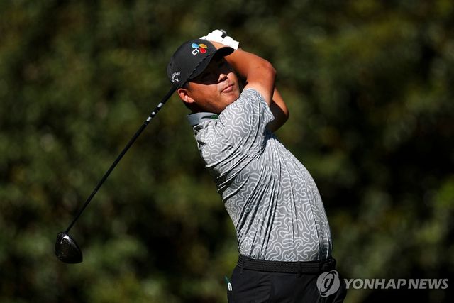 김시우의 1라운드 경기 모습. 