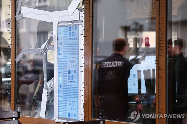 공격받은 이스라엘 식당