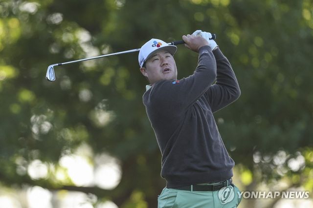 임성재의 2라운드 4번 홀 티샷