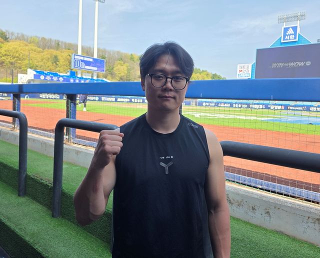 11일 대구 삼성라이온즈파크에서 포즈를 취한 삼성 박승규