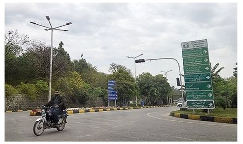 철통 보안으로 한산한 파키스탄 이슬라마바드 도로