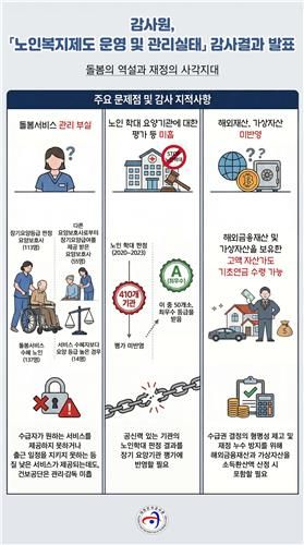감사원 노인복지제도 감사 결과 인포그래픽