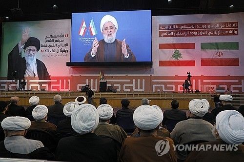 헤즈볼라 지도자의 TV 연설