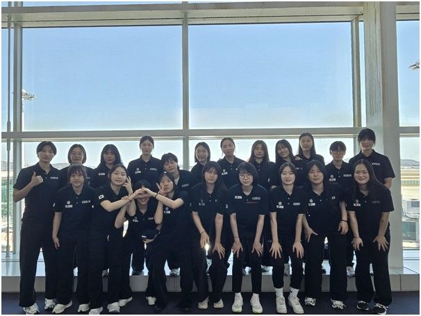 영국에 패한 한국 여자 아이스하키 대표팀