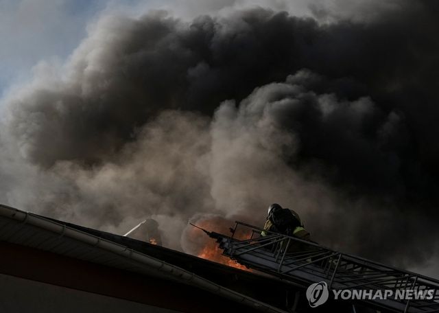 러시아 드론 공격을 받은 우크라이나 자포리자 지역