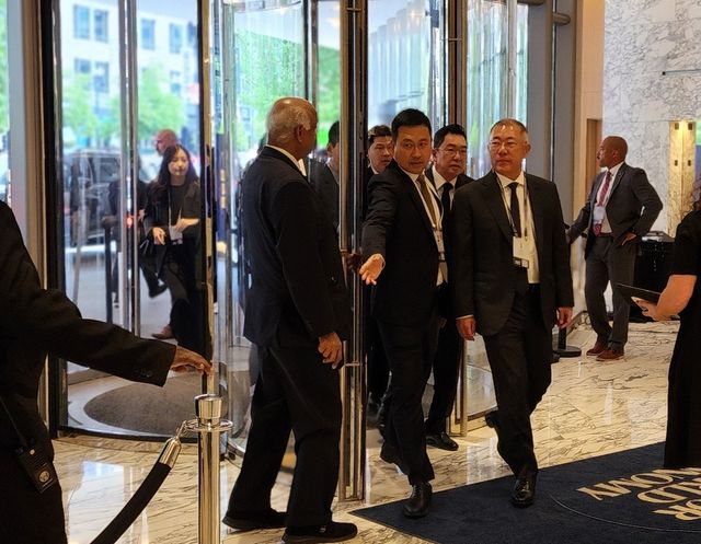 미국 워싱턴DC에서 열린 경제 행사에 참석한 정의선 현대차그룹 회장