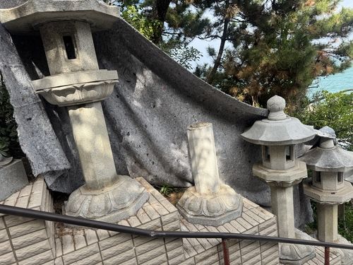 해동용궁사 무너진 구조물