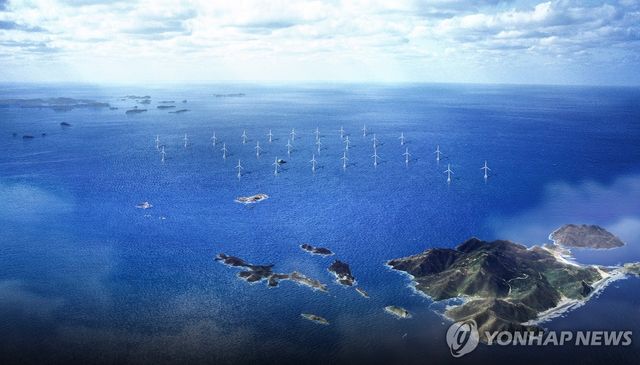 신안우이 해상풍력 발전사업 조감도