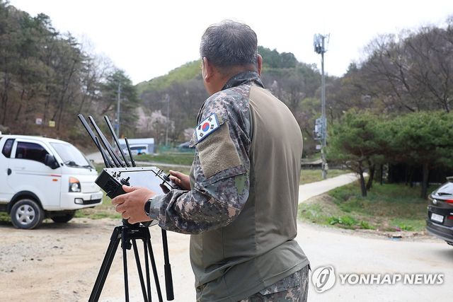 늑대 발견 장소에 드론 투입