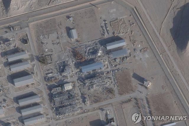 이란 이스파한 핵시설을 찍은 위성사진