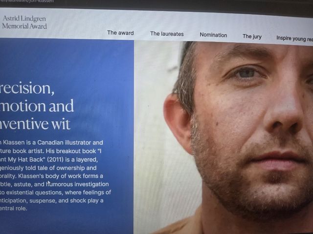 올해의 린드그렌상 수상자인 존 클라슨 [린드그렌상 홈페이지. 재판매 및 DB 금지] 