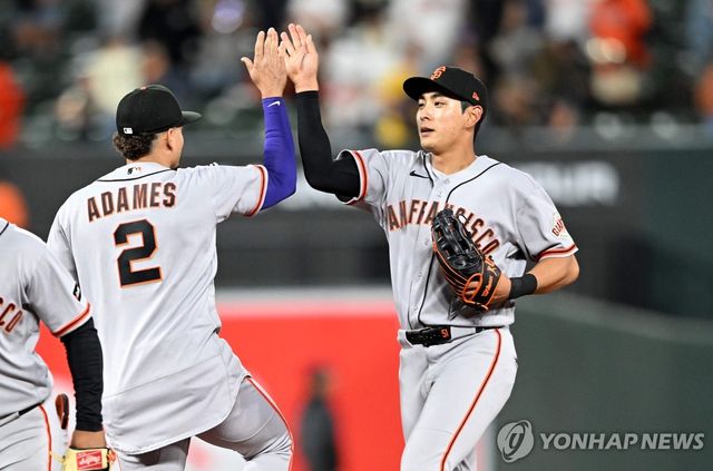 11일(한국시간) 볼티모어 오리올스전에 출전한 샌프란시스코 자이언츠 이정후