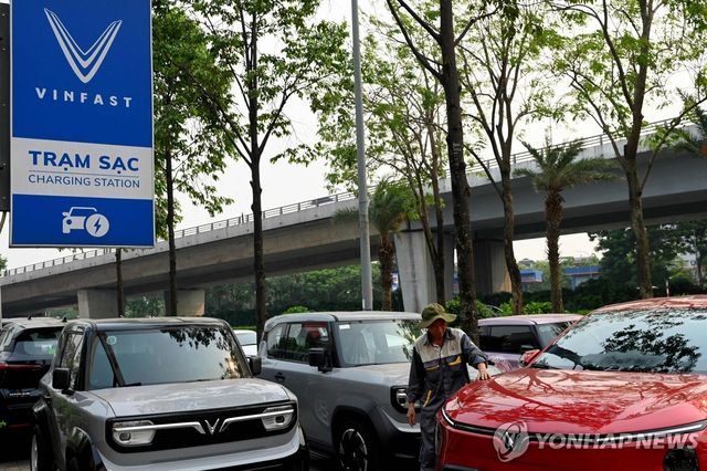 베트남 하노이의 빈패스트 매장