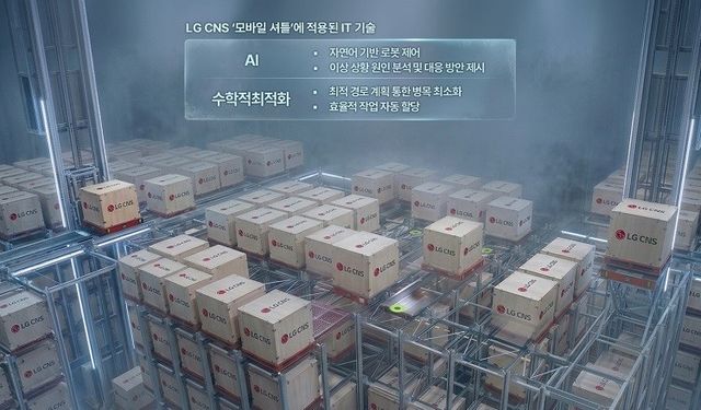 LG CNS, AI 에이전트 기능 탑재한 물류로봇 공개
