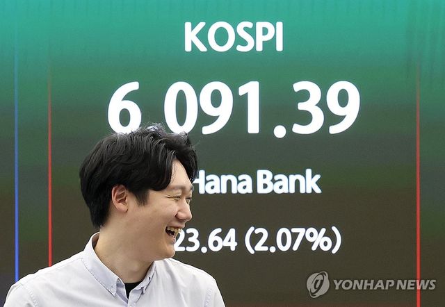 코스피, 6,000선 재돌파 마감