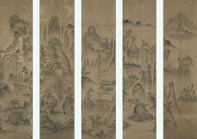 미국 메트로폴리탄미술관 소장 '칠보산도' 부분 