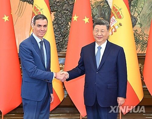 페드로 산체스 스페인 총리와 시진핑 중국 국가주석 회담