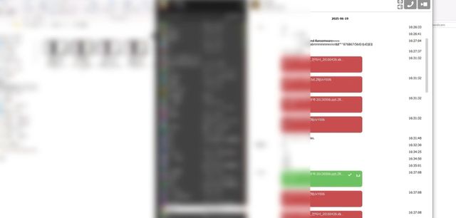 조직원들이 A씨에게 탈취한 파일 및 협상 금액을 보고한 채팅방