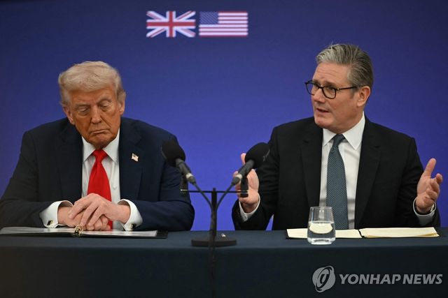 작년 9월 만난 미·영 정상