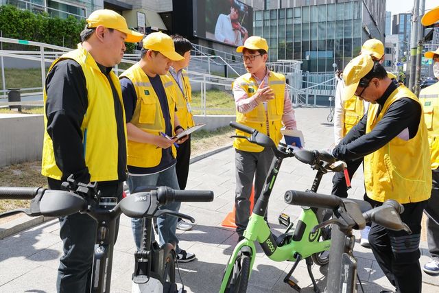 서초구, '통행방해 전기자전거 즉시수거' 앞두고 모의훈련