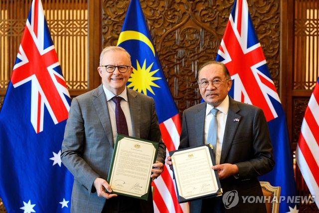 호주·말레이시아 정상, 안정적 에너지 공급 합의