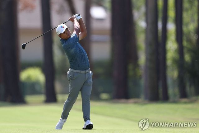 김시우의 1라운드 경기 모습. 