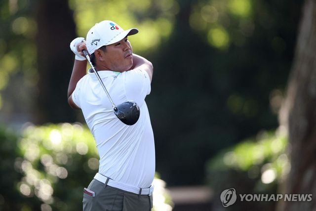 김시우의 2라운드 경기 모습