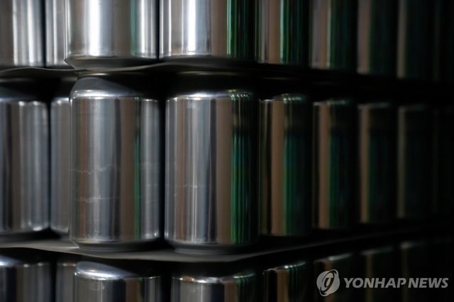 알루미늄 캔 제품들 