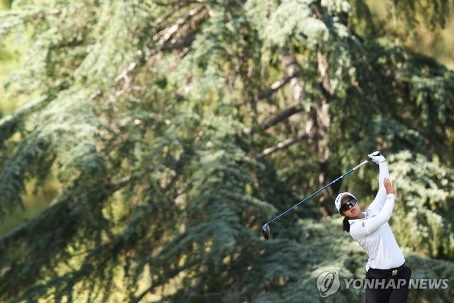 김세영의 1라운드 경기 모습