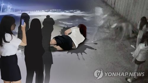 부산 여중생 집단폭행 사건(CG)