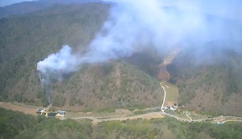 안동 산불 현장