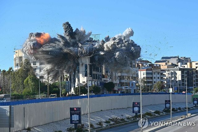 레바논 내 공격 현장