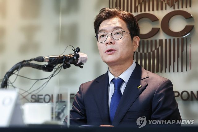 외신기자들 만난 정원오 후보