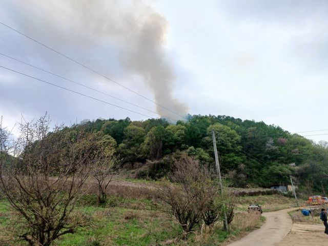 문경 동로면 산불