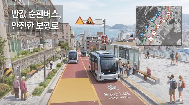 부산시, 산복도로에 반값 순환버스 추진