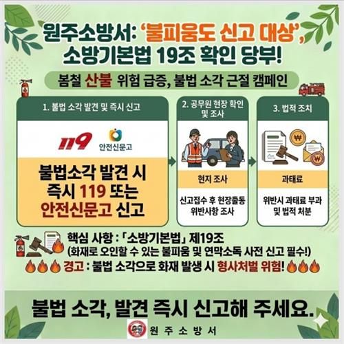 [원주소방서 제공.재판매 및 DB 금지]