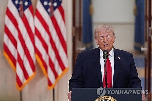 이란전 관련 대국민 연설하는 트럼프 대통령