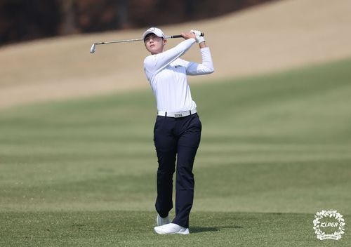 박성현의 더시에나 오픈 1라운드 경기 모습