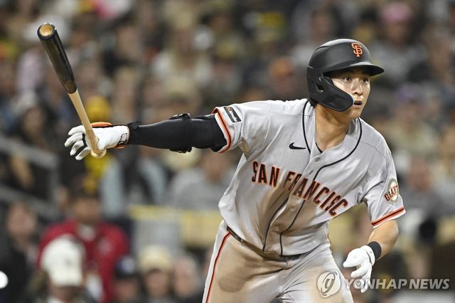 지난 1일 샌디에이고 파드리스전에 출전한 샌프란시스코 자이언츠 이정후